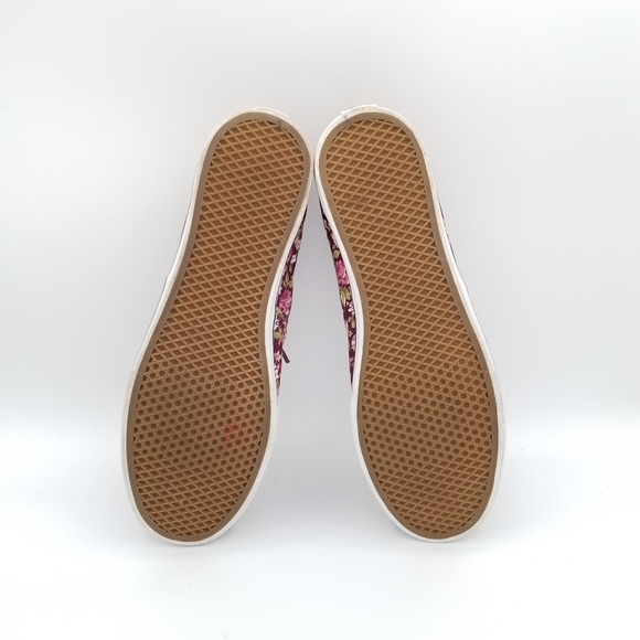 VANS Womens Authentic Classic Canvas Sneakers Size 8.5 Red - Picture 7 of 8